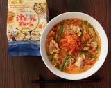 簡単!豚キムチ汁ビーフン作り方1写真