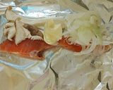 塩鮭レモンバターホイル焼き作り方3写真