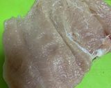 胸肉1枚で　バジルチキンのパン粉焼き作り方3写真