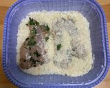 胸肉1枚で　バジルチキンのパン粉焼き作り方6写真