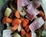 レンズ豆とじゃがいものミルク煮♪作り方5写真