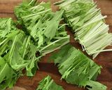 水菜のおひたし作り方1写真