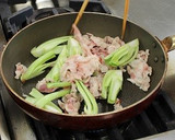 青梗菜と豚肉のみそ炒め作り方5写真