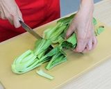青梗菜と豚肉のみそ炒め作り方1写真