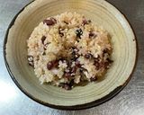 昆布と小豆の玄米+白米ご飯作り方6写真