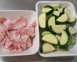 ズッキーニとベーコンの炒め物作り方1写真