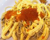 いくら＆生クリーム雲丹ソースで濃厚パスタ作り方13写真