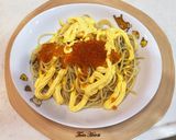 いくら＆生クリーム雲丹ソースで濃厚パスタ作り方14写真