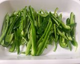 ピーマンの塩昆布炒め作り方1写真