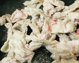 豚こまぎれ肉とピーマンの白だし塩炒め作り方1写真