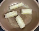 ライスペーパーで＊さつま芋チーズの焼団子作り方4写真
