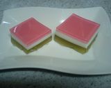 お雛様に・・・ひし餅型ゼリー作り方8写真