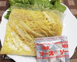 レタスの外葉で焼きそば作り方1写真