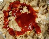 玉ねぎ麹入！豚こまニラ卵のポークチャップ作り方2写真