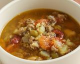 ひき肉とミックスビーンズのカレースープ作り方6写真