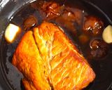 豚肉梅酒煮のどんぶり仕立て作り方3写真