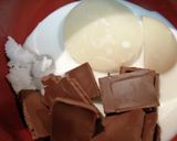 とろ～り濃厚な、チョコ餅作り方1写真