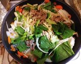 牛肉えのき小松菜のすき焼き風卵とじ作り方4写真