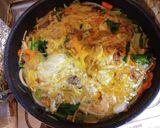 牛肉えのき小松菜のすき焼き風卵とじ作り方6写真