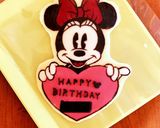 ミニー　可愛い　誕生日　チョコプレート作り方10写真