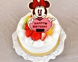 ミニー　可愛い　誕生日　チョコプレート作り方11写真