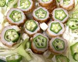 オクラちくわのレンジで簡単キャベツ蒸し作り方1写真
