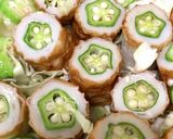 オクラちくわのレンジで簡単キャベツ蒸し作り方4写真