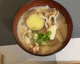 ごま味噌豆乳スープ〜お月見風〜作り方5写真