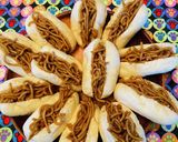 業務スーパーレシピ●ミニミニ焼きそばパン作り方2写真