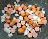 簡単☆ウインナー丼作り方2写真
