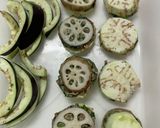 【餃子餡活用】茄子と蓮根の挟み揚げ作り方4写真