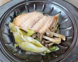 秋鮭と野菜たっぷりレンジ蒸し作り方3写真
