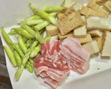 厚揚げと豚バラ肉のオイスターソース炒め作り方1写真