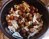 栗きのこご飯作り方3写真