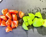 アボカドとトマトのわさび醤油和え作り方2写真