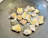 れんこんとさつまいもと鶏肉の甘辛炒め作り方5写真