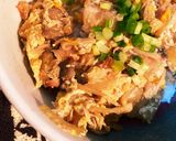 ふんわりたまごの舞茸カニカマ丼作り方5写真