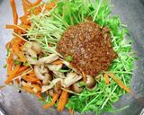 自家製麹調味料で作る豆苗の彩りナムル作り方4写真