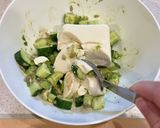 きゅうりとアボカドと豆腐のサイコロサラダ作り方5写真