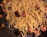茄子とソーセージのパスタ作り方15写真