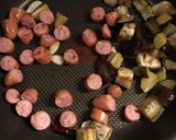 茄子とソーセージのパスタ作り方11写真