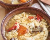ぽかぽか♫豆腐とトマトのふわふわ卵スープ作り方6写真