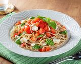 低糖質 大豆麺でトマトバジルそば作り方1写真