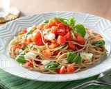 低糖質 大豆麺でトマトバジルそば作り方2写真