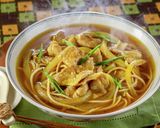 低糖質 大豆麺を使う豚カレーそば作り方2写真