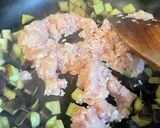 麻婆豆腐with茄子作り方3写真