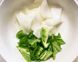 肉無豆腐簡単きな粉オニオンソース味野菜炒作り方9写真
