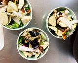 肉無豆腐簡単きな粉ゴマ味噌味野菜炒め作り方12写真