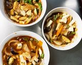 肉無豆腐簡単きな粉オニオンソース味野菜炒作り方16写真