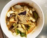 肉無豆腐簡単きな粉ゴマ味噌味野菜炒め作り方18写真